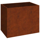vidaXL Kerti cserép Rozsdás 50 x 32 x 40 cm Időjárásálló acél