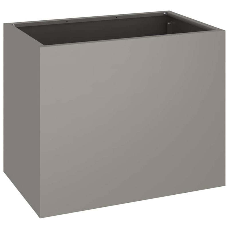 vidaXL Kerti cserép Barna 50 x 32 x 40 cm Idős acél