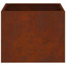 vidaXL Kerti cserép Rozsdás 50 x 32 x 40 cm Időjárásálló acél
