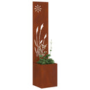 vidaXL Kertvédő vászon Rozsdás 32 x 140 cm időjárásálló acél