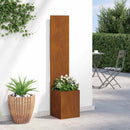 vidaXL Kertvédő vászon Rozsdás 32 x 150 cm időjárásálló acél