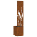 vidaXL Kertvédő vászon Rozsdás 32 x 150 cm Időjárásálló acél
