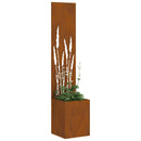 vidaXL Kertvédő vászon Rozsdás 32 x 150 cm Időjárásálló acél
