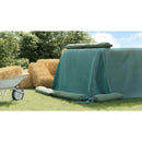 vidaXL Silótakaró Zöld 8 x 5 m HDPE