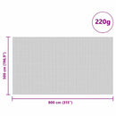 vidaXL Silótakaró Zöld 8 x 5 m HDPE