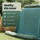 vidaXL Silótakaró Zöld 10 x 5 m HDPE