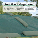 vidaXL Silótakaró Zöld 24 x 5 m HDPE