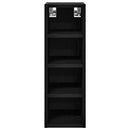 vidaXL Függő szekrény Riga Musta tammi 20 x 29,5 x 60 cm Faanyag