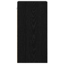 vidaXL Függő szekrény polcokkal Musta tammi 20 x 29,5 x 60 cm Faanyag