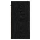 vidaXL Függő szekrény polcokkal Musta tammi 30 x 29,5 x 60 cm Faanyag