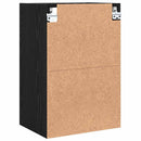 vidaXL Függő szekrény polcokkal Musta tammi 40 x 29,5 x 60 cm Faanyag