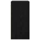 vidaXL Függő szekrény polcokkal Musta tammi 40 x 29,5 x 60 cm Faanyag