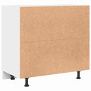 vidaXL Konyha sarok alap szekrény Riga Musta tammi 86 x 46 x 81,5 cm