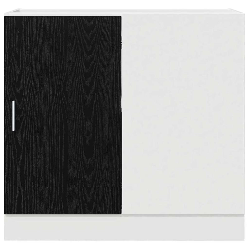 vidaXL Konyha sarok alap szekrény Riga Musta tammi 86 x 46 x 81,5 cm