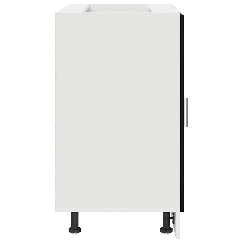 vidaXL Konyha sarok alap szekrény Riga Musta tammi 86 x 46 x 81,5 cm