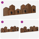 vidaXL Fogas Barna 48 x 8 x 15 cm Tömör Mahagóni Fa