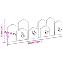 vidaXL Fogas Barna 48 x 8 x 15 cm Tömör Mahagóni Fa