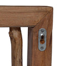 vidaXL Fogas Barna 50 x 11 x 25 cm Tömör Mahagóni Fa