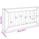 vidaXL Fogas Barna 50 x 11 x 25 cm Tömör Mahagóni Fa