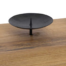 vidaXL Gyertyatartó Természetes 50 x 15 x 10 cm Tömör tíkfa
