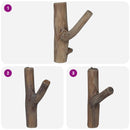 vidaXL Kampó Barna 4 x 4 x 14 cm Szilárd Újrahasznosított Fa