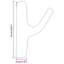 vidaXL Kampó Barna 4 x 4 x 14 cm Szilárd Újrahasznosított Fa