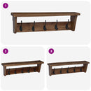 vidaXL Fogas Barna 50 x 10 x 14 cm Tömör Mahagóni Fa