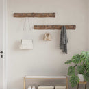 vidaXL Akasztó Barna 50 x 8 x 12 cm Szilárd Újrahasznosított Fa