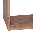 vidaXL Éjjeli asztal fiókkal Barna 63 x 30 x 79 cm Tömör Mahagóni Fa