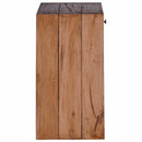 vidaXL Éjjeli asztal fiókkal Barna 63 x 30 x 79 cm Tömör Mahagóni Fa