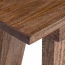vidaXL pad Természetes 92 x 23,5 x 45,5 cm Tömör mahagóni fa