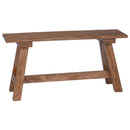 vidaXL pad Természetes 92 x 23,5 x 45,5 cm Tömör mahagóni fa