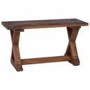 vidaXL pad Természetes 85 x 35 x 46 cm Tömör újrahasznosított fa
