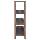 vidaXL Összecsukható polc polcokkal tárolóval Barna 79.5 x 35 x 112 cm