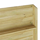 vidaXL Növényállvány Barna 90 x 15 x 180 cm Impregnál szőke fenyő