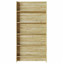 vidaXL Növényállvány Barna 90 x 15 x 180 cm Impregnál szőke fenyő