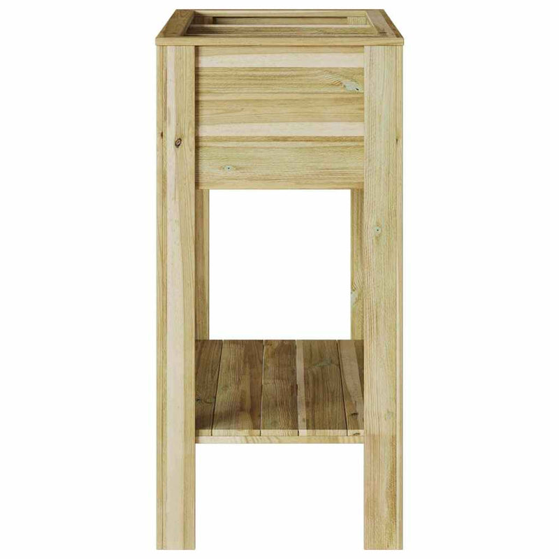vidaXL Növényállvány Barna 85 x 46 x 94 cm Impregnál szőke fenyő