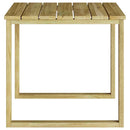 vidaXL asztal Természetes 50,5 x 50 x 46 cm Impregnált fenyőfa