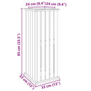 vidaXL Növénytartó Barna 33 x 33 x 85 cm Impregnál szőke fenyő