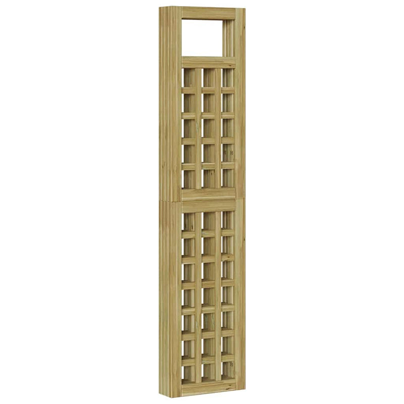 vidaXL Belátásgátló Barna 160 x 180 cm Impregnál szőke fenyő