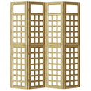 vidaXL Belátásgátló 4 pcs Barna 160 x 180 cm Impregnál szőke fenyő