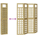 vidaXL Belátásgátló 4 pcs Barna 160 x 180 cm Impregnál szőke fenyő