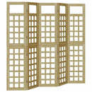 vidaXL Belátásgátló 5 pcs Barna 200 x 180 cm Impregnál szőke fenyő