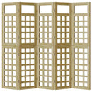 vidaXL Belátásgátló 5 pcs Barna 200 x 180 cm Impregnál szőke fenyő