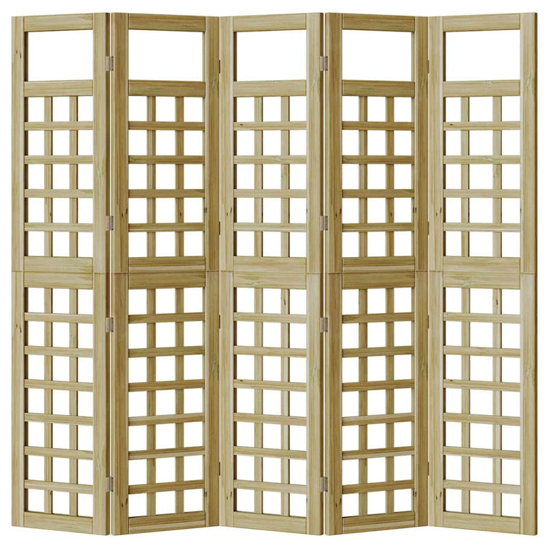 vidaXL Kültéri adatvédelmi képernyő Kézi 5 pcs Barna 200 x 180 cm