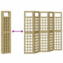 vidaXL Belátásgátló 5 pcs Barna 200 x 180 cm Impregnál szőke fenyő