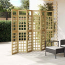 vidaXL Belátásgátló 6 pcs Barna 240 x 180 cm Impregnál szőke fenyő