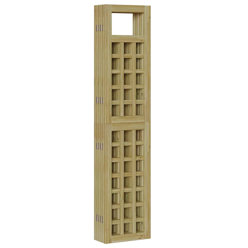 vidaXL Belátásgátló Barna 240 x 180 cm Impregnál szőke fenyő