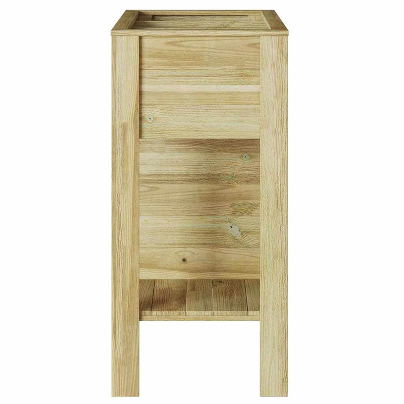 vidaXL Emelt Ágy polcokkal Barna 85 x 46 x 96 cm Tömör fenyőfa