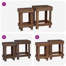 vidaXL Növényállvány 2 pcs Barna 70 x 11 x 27 cm Mahagóni fa